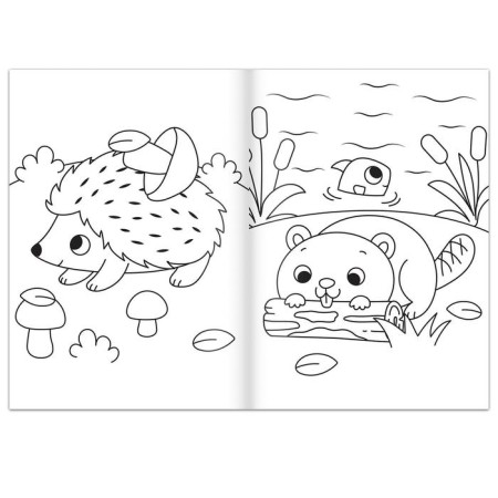 Coloring "in a forest clearing", 16 pp., A4 format-2
