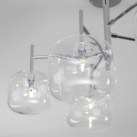 Ceiling chandelier with glass ceiling Jar, 3W, G4, 60x60x44 cm-1