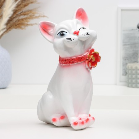 Piggy bank "cat Sima" 26x15cm, white