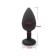 Anal traffic jams, soft silicone, lilac crystal, d = 28 mm, black