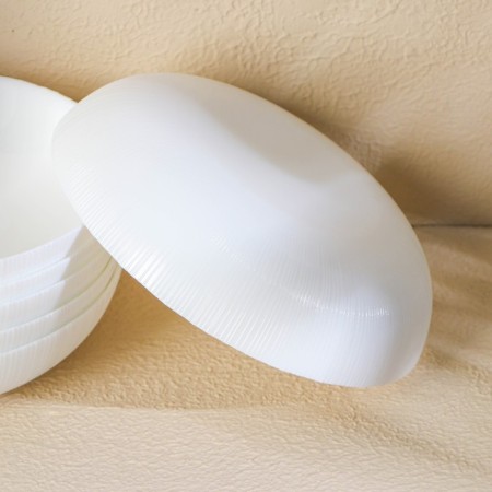 A set of dining plates Luminarc Diwali Precious, 800 ml, d = 20 cm, glass ceramics, 6 pcs, white color-4