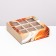 Box for 9 sweets with a shell "coffee with milk", 13.7 x 13.7 x 3.5