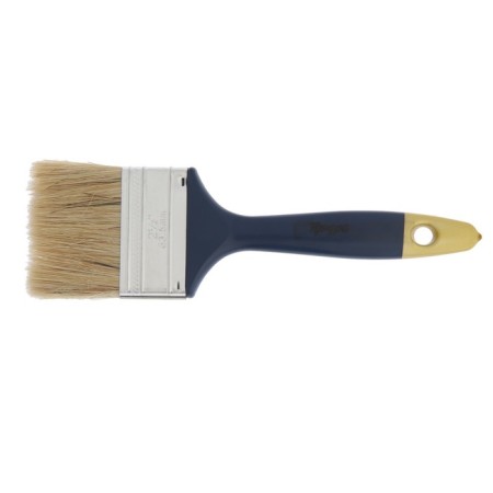 Brush flat tundra, natural bristles, plastic handle, 2.5 ", 63 mm-3