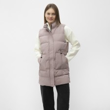 Warmed female vest, beige color, size 44