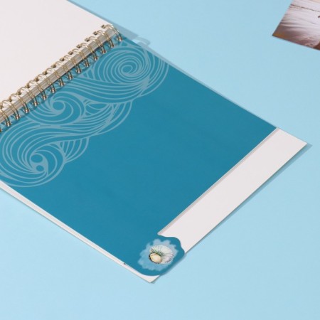 Photo album on spirals 20 sheets "Seagulls" volumetric element + 4 tabs 24x24 cm-6