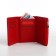 Women's wallet on magnet, red color
