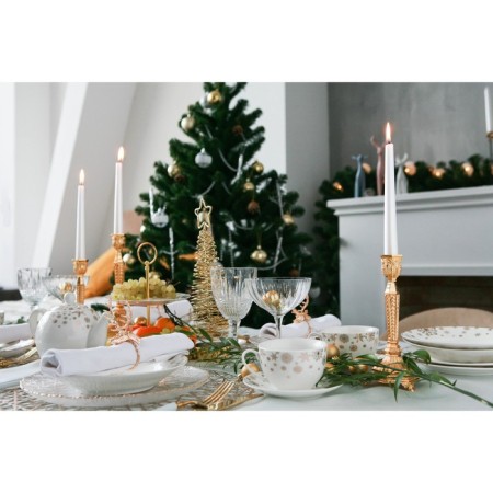 Porcelain Porcelain deep Magistro "New Year. Snowfall ", 450 ml, d = 20.8 cm-4