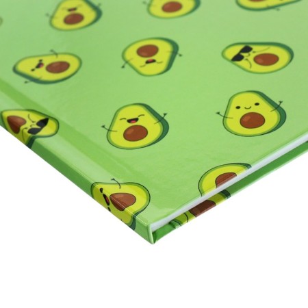 Universal diary for grades 1-11, "Avocado mini pattern", solid cover 7BC, glossy lamination, 40 sheets-3