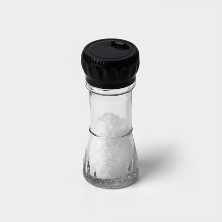 Three -position glass mill, 80 ml, black color-1