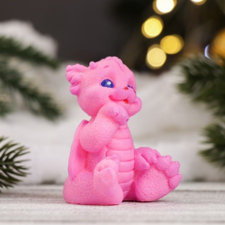 Figure soap "Dragon Limonchik" Pink, 45gr