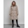 Coat insulated winter female, size 42, color light brown