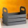 Kashpo wooden 25 × 15 × 20 cm "Carmen", side handles, Gray Gray beautifully