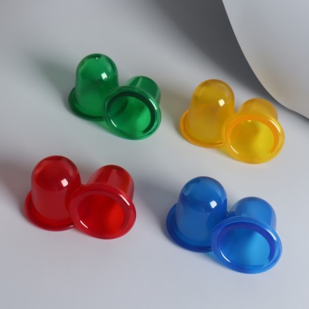 Anti -cellulite massage "Miracle - Bank", set - 2 pcs, 5 × 5.5 cm, color mix-4