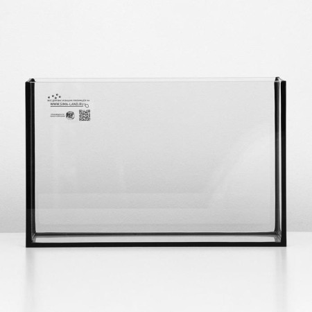 Aquarium rectangular "atall" with a lid, 40 liters, 55 x 21 x 35/40 cm, black-2