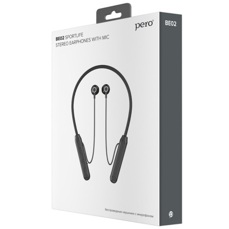 Headphones Pero Be02 Sportlife, wireless, BT 5.1, microphone, 150 mAh, up to 14 hours, black-4