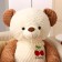 Soft toy "Bear", with a cherry, 105 cm, brown color