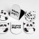 Magnetic bookmarks on the Yours Pandastis substrate, 6 pcs
