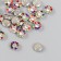Decor for creativity plastic "Flower color crystals" set 30 pcs silver mix 0.8x0.8 cm 975092