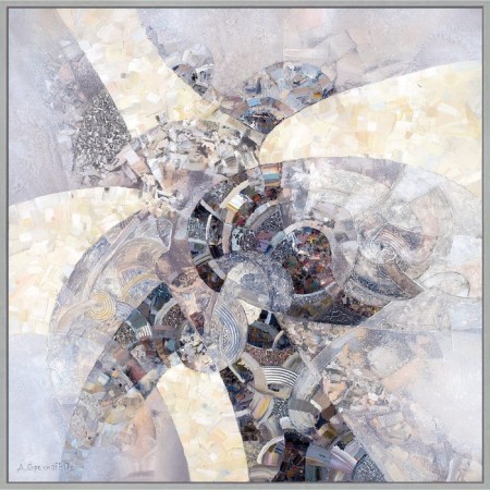 Reproduction of the painting "Recital", 70x70, frame (20-006)