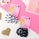 Hair elastic band "Mahrushka" (set 3 pcs) strip, 4 cm, mix