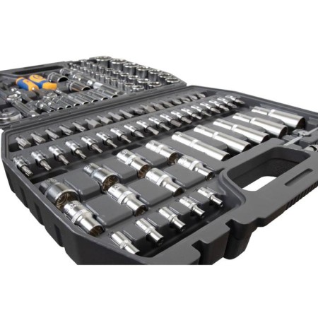 The instrument set Kraft KT700869, 1/2 ", 1/4" 12-sided heads, 107 items-5