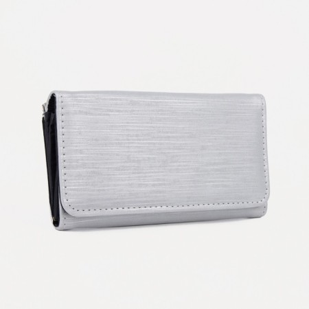 Women's wallet on magnet, gray color