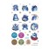 Stickers with blue cats Rina Zenyuk