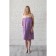 Pareo for the sauna female, lilac color, waffle