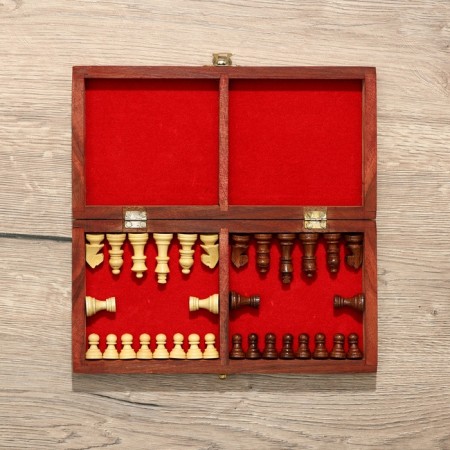 Chess 25x25x4 cm. Wood shisham-6