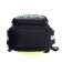 School backpack, 40 x 25 x 13 cm, Grizzly, ergonomic back, laptop department, black/yellow