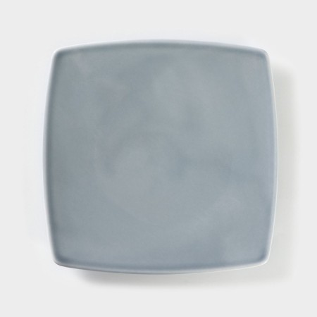 Square porcelain “Watercolor”, 19 × 19 cm, gray color