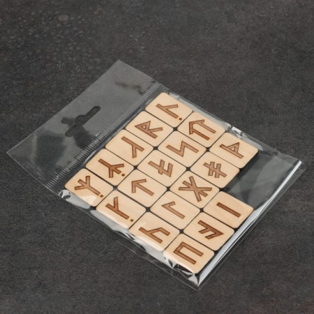 Set "Slavic runes", wood, 18 runes-4