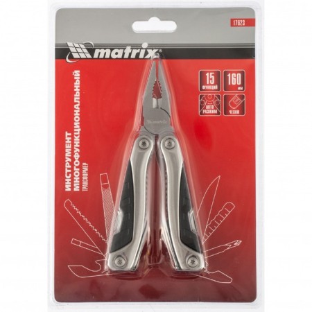 Matrix 17623 multifunctional tool, 15 functions, auto -gun, transformer, 160 mm-3