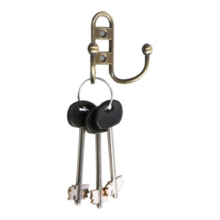 Hook furniture tundra TKD017, two -rod, bronze-2