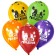 Shar Latex 12 "Happy Birthday. Kotiki", pastel, set 25 pcs., Mix color