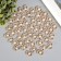 Decor for creativity plastic buckle "bow with pearls" gold with rhinestones 1.9x2.3x0.5 cm