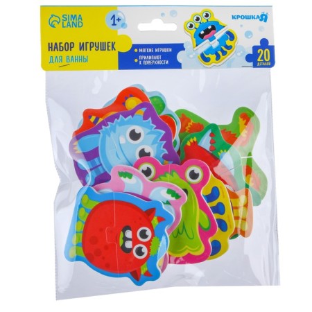 Soft puzzle for kids "monsters", 10 puzzles, crumb I-4