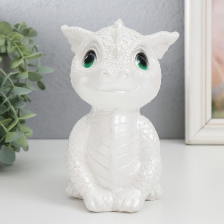 Копилка "Дракоша" 17,5х11,5х12,5 см, белый-4