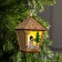Christmas tree toy "Lantern with a snowman", from batteries, a glow of warm white