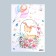 Sticker Plastic Interior Color "Olenenok in a basket with flowers" 35x50 cm