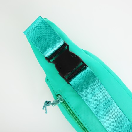 Lightning waist bag, 2 pockets, turquoise color-3
