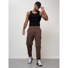 Cargo jeans men, size 44, brown color