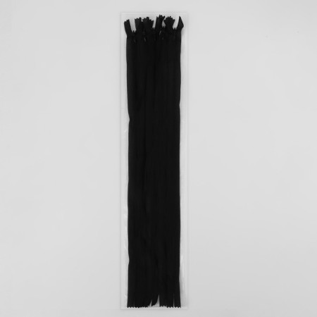 Lightning secret, No. 3, non -proceeding, locking machine, 50 cm, black color-2