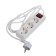 Luazon Lighting extension cord, 3 sockets, 1.8 m, 10 A, 2200 W, 3x1.5 mm2, with salary, with off.