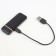 Electronic lighter, spiral, sensor, USB, black, 7.9 x 3.1 cm