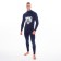 Male thermal underwear (fufaika, pants) print Bear, dark blue color, size 54