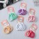 Hair gum "Adelin" (set 4 pcs) classic, 4 cm, mix