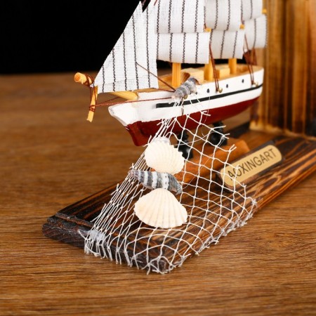 Set of desktop "Dream ship" with a stand for pens, 15 x 22 x 7 cm-3