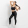 Female leggings, black color, size 50/xl