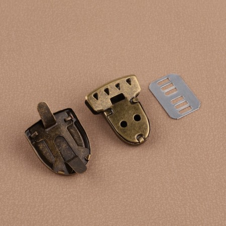 Bag -4 × 3 cm fastener, bronze color-3